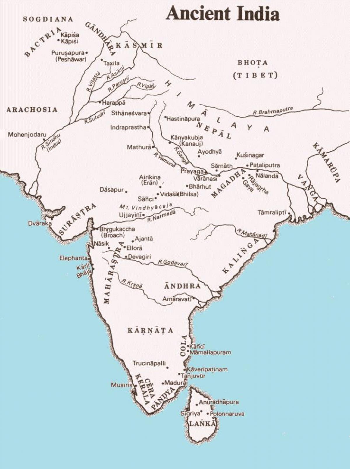 ancient India map