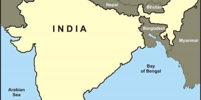 India map with borders