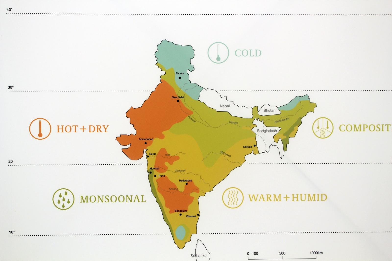 Indian weather map Weather map in India (Southern Asia Asia)