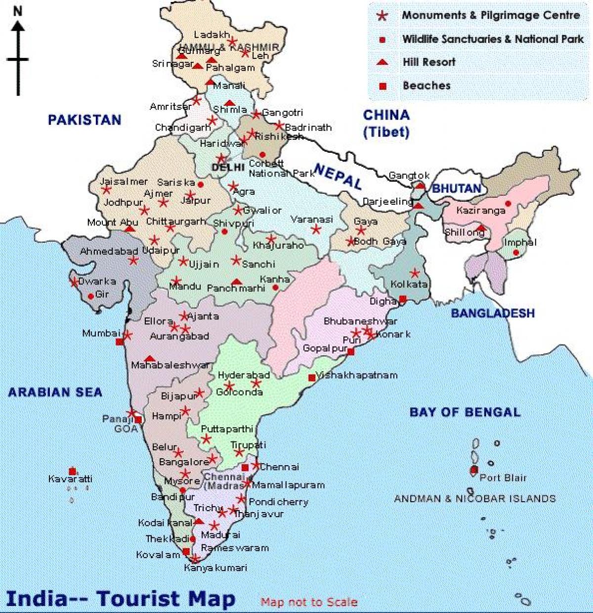 Map Of India With Distance Distance map of India   Distance map India (Southern Asia   Asia)