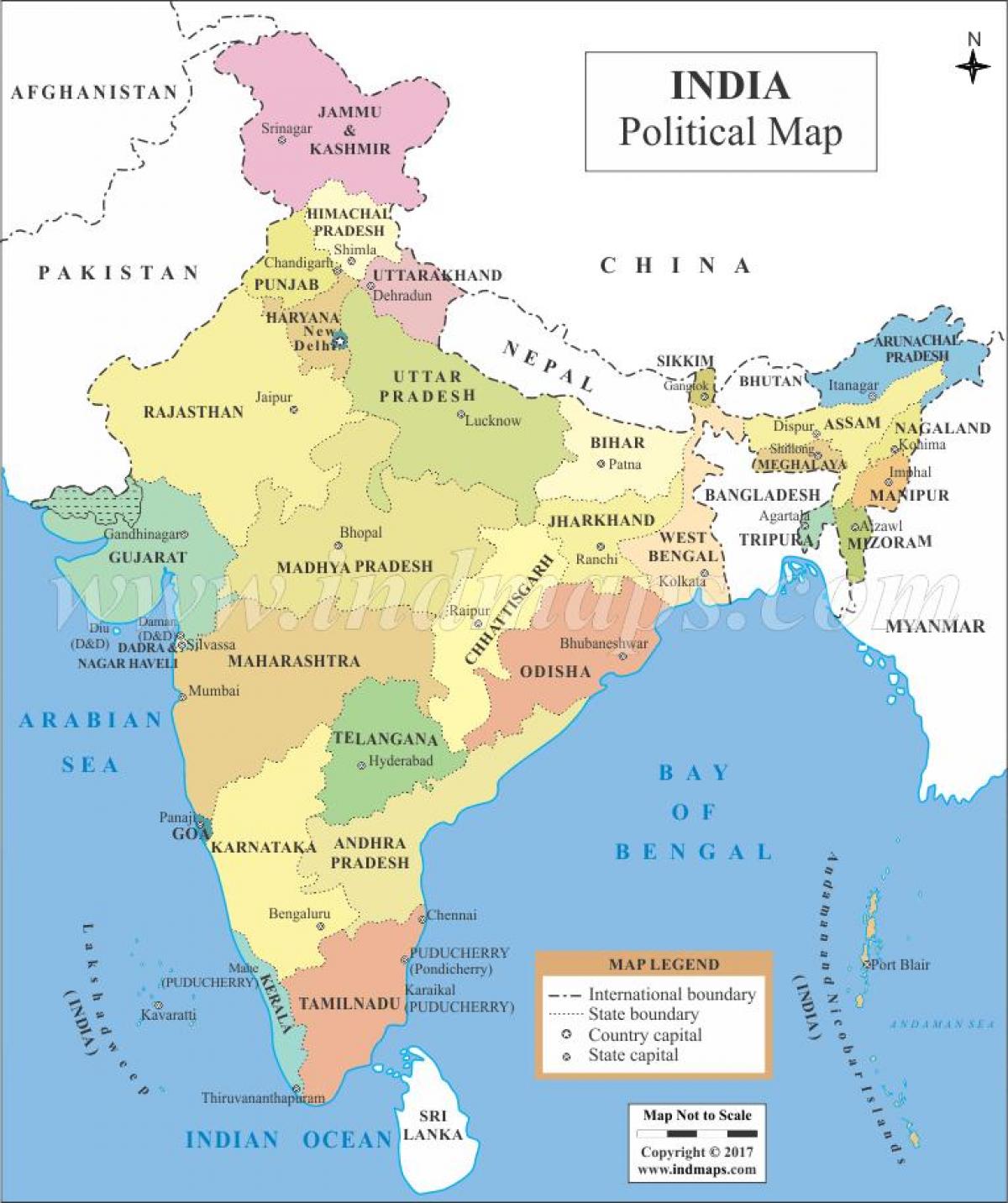 harta politica a indiei Political map of India   Map of India political (Southern Asia   Asia)