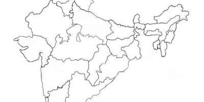 India blank political map - India map blank political (Southern Asia ...