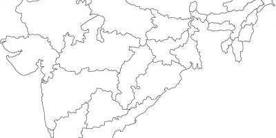 India political outline map