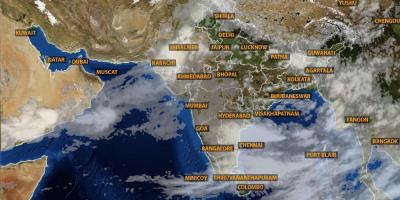 India satellite weather map