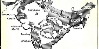 Map India before 1947