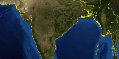 Map of India satellite