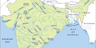 Sindhu river map of India