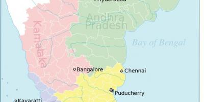South India map political